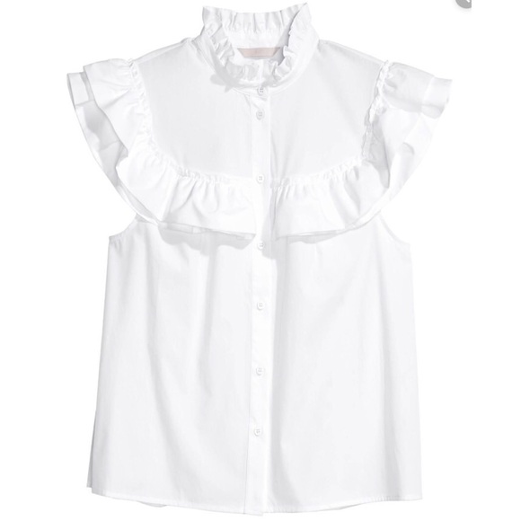 H&M Tops - H&M RUFFLE TOP